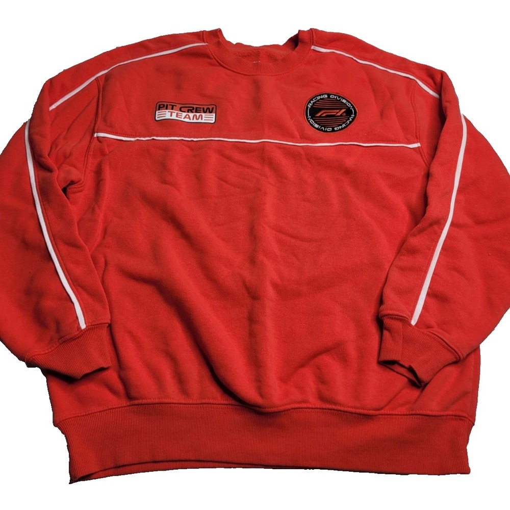 Formula 1 Racing‎ Division Pit Crew Team Sweater Large Red Hybrid Apparel F1